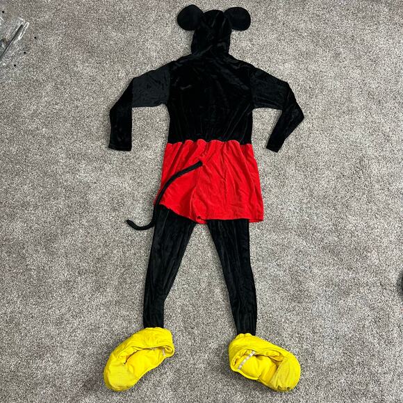 SOLDDisney Mickey Mouse Adult Costume S / M Halloween Jumpsuit One Piece Zip-up - Picture 3 of 16